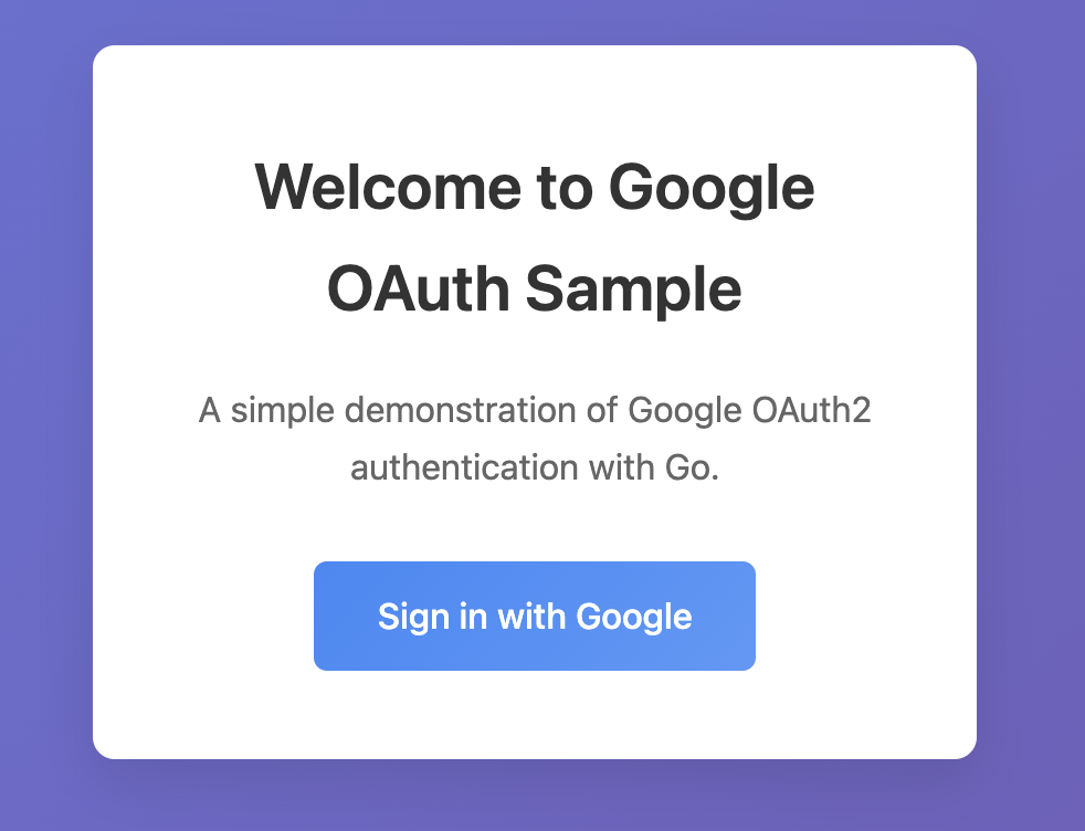 Welcome Screen